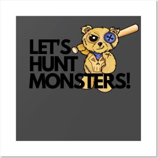 Mr. Button the Teddy Bear Monster Hunter Posters and Art